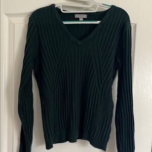 Stitch Fix Dark Green V-Neck Sweater